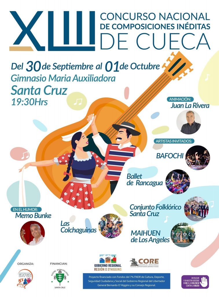 Anuncian las 12 cuecas en competencia para el certamen 43 de